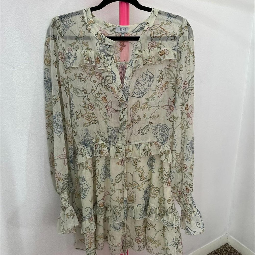 TOBI FLORAL MIDI DRESS- SIZE Mโ